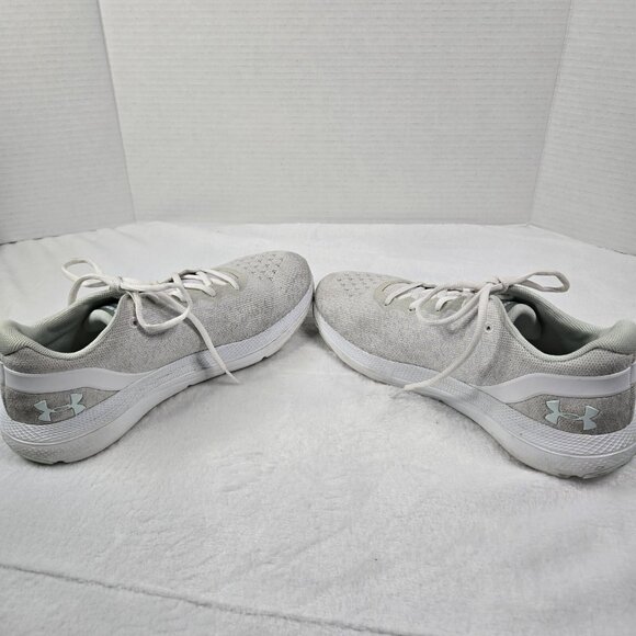 Under Armour Charged Impulse Knit Sneakerss Athletic White Grey Womens 9.5 - Picture 7 of 9
